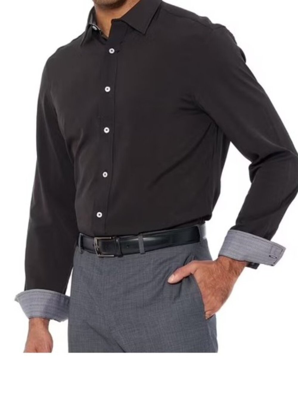 NWT! Nick Graham Men's Modern Fit Traveler Dress Shirt